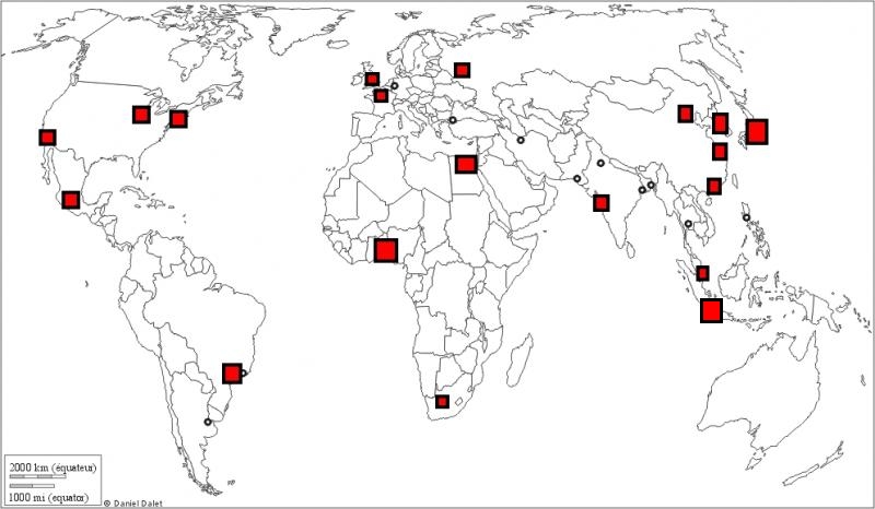 Décrypter 53 imagen carte des métropoles mondiales fr thptnganamst