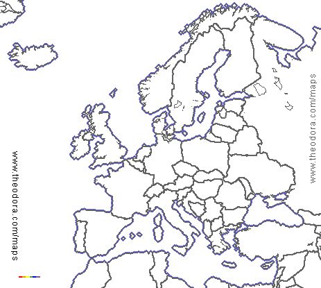 Слепая карта европы