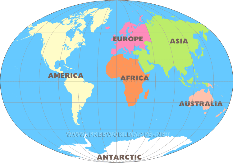 All Continents On A Map Print Map Quiz: It Is Our World! (Continents)