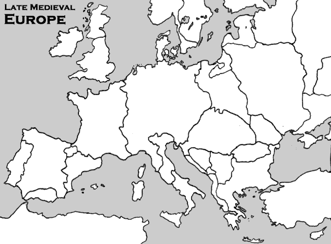 print map quiz medieval europe