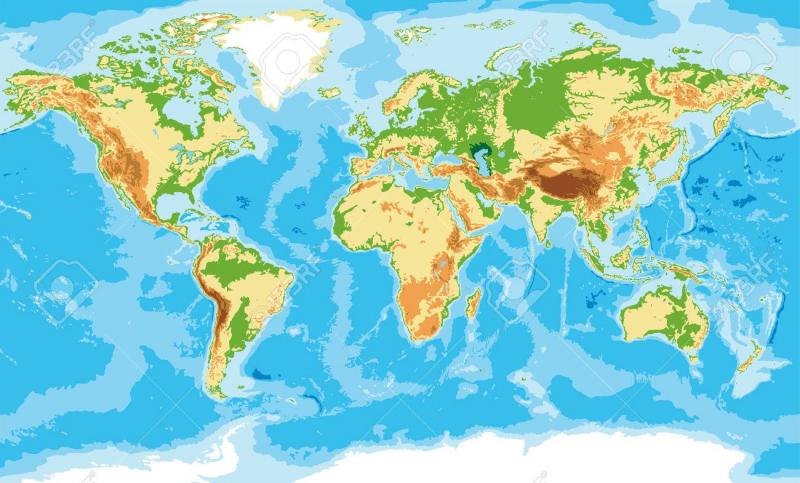 pasajero frio ir al trabajo Mapa Interactivo: relieves del mundo (geografía - 1º - Educación secundaria  - relieves del mundo)