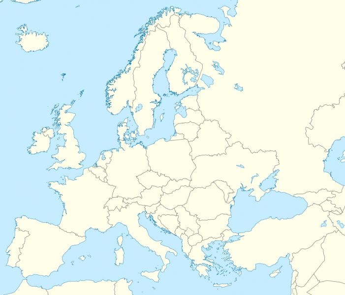 Imprimir Mapa Interactivo: Euroopan pääkaupungit (eurooppa)