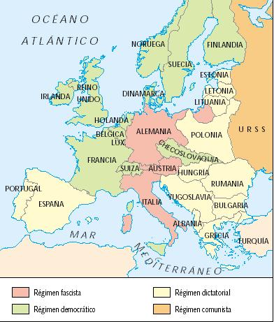 Imprimir Mapa Interactivo: Política exterior de Alemania y Segunda Guerra  Mundial (4º .)