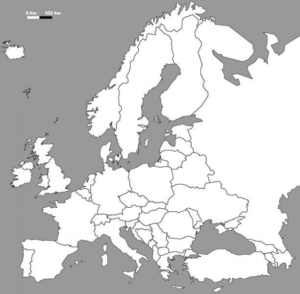 bronzen Stewart Island Taiko buik Carte Interactive: Landen in Europa (europa)