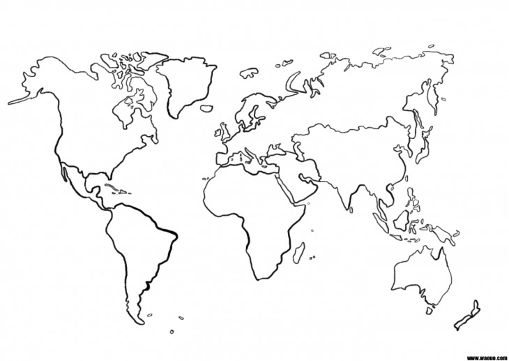 Print Map Quiz Carte Du Monde Cm1 Geographie Oceans Et Continents