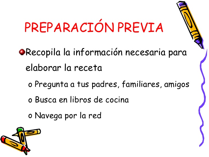 Presentación: HACEMOS UNA RECETA (lengua - Cuarto grado - Educación primaria  - cuarto a - la recte - la receta)