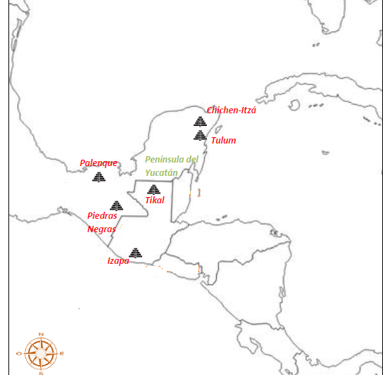 mayas ubicacion