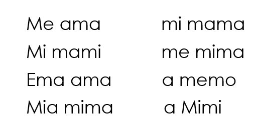 Mapa Interactivo: Frases con letra Mm (lengua - Tercer grado - Preescolar -  ma me mi mo mu - letra m)