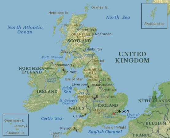 Print Map Quiz The Countries Of The Uk And Their Capitals