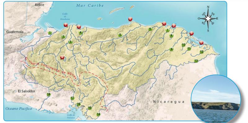 Invierno Conferencia Chapoteo Mapa De Rios Y Monta As De Honduras