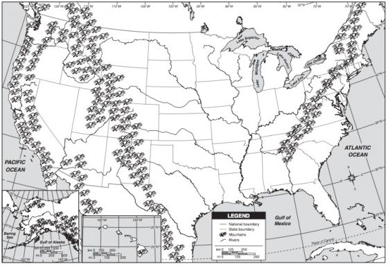 map quiz u s physical geography