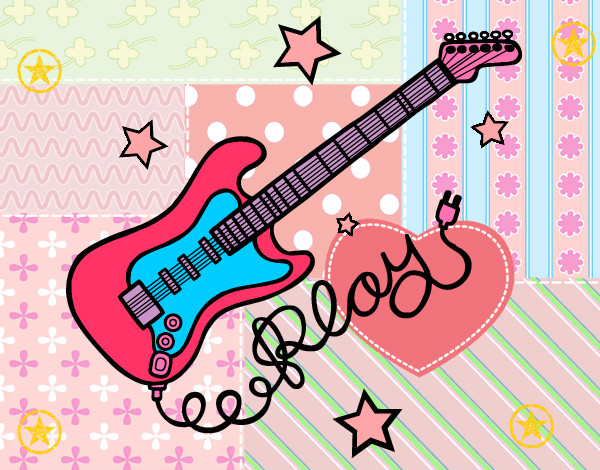 Imprimir Mapa Interactivo: Las partes de la guitarra (3º primaria -  educación musical)