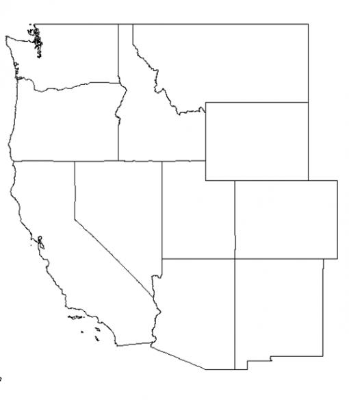 print map quiz western state capitals