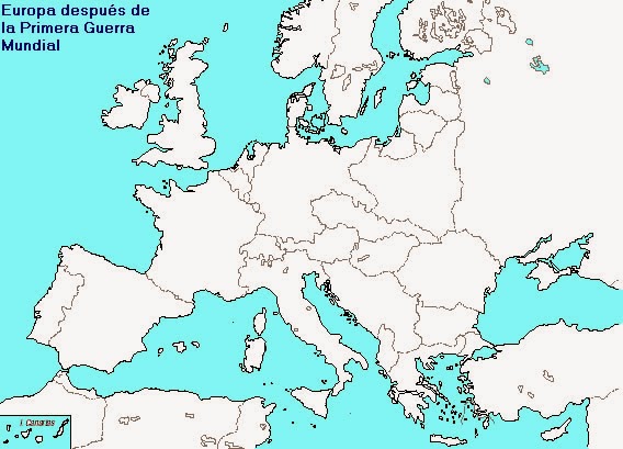 Mapa Interactivo: Europa después de la I Guerra (primera guerra mundial -  geopolitica)