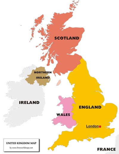 The uk consists of parts